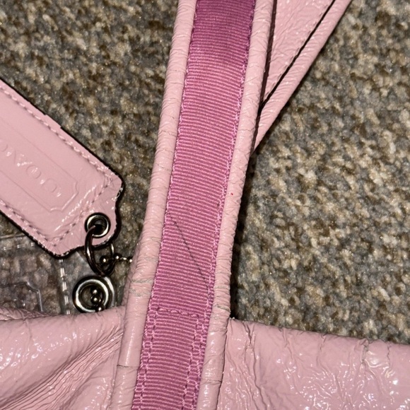 Coach Poppy Y2K Rose Pink Patent Glam Tote Bag 14531 - Picture 9 of 16